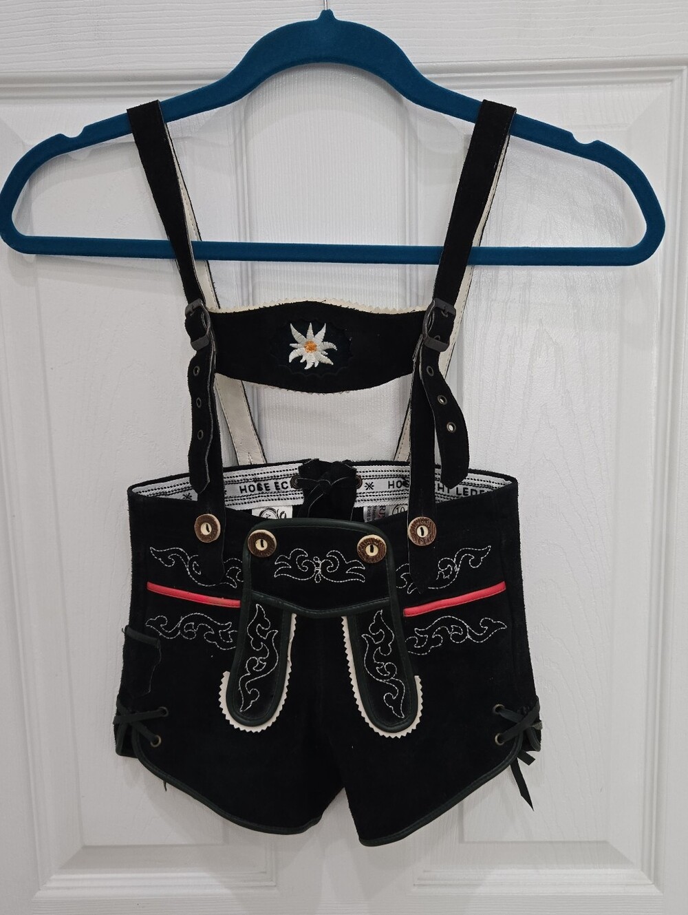 Austria Child Suede Lederhosen Leather Shorts with Suspenders Octoberfest Baby